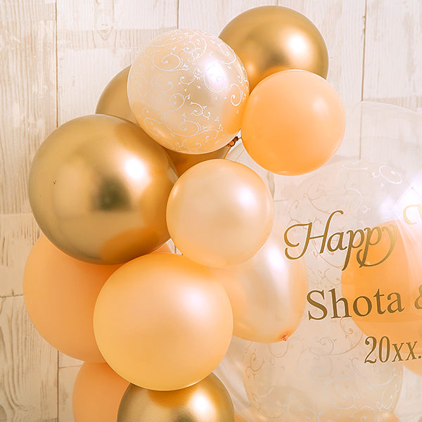 大人可愛いを叶えるハーフサークルバルーンベース