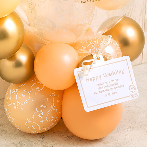 大人可愛いを叶えるハーフサークルバルーンベース