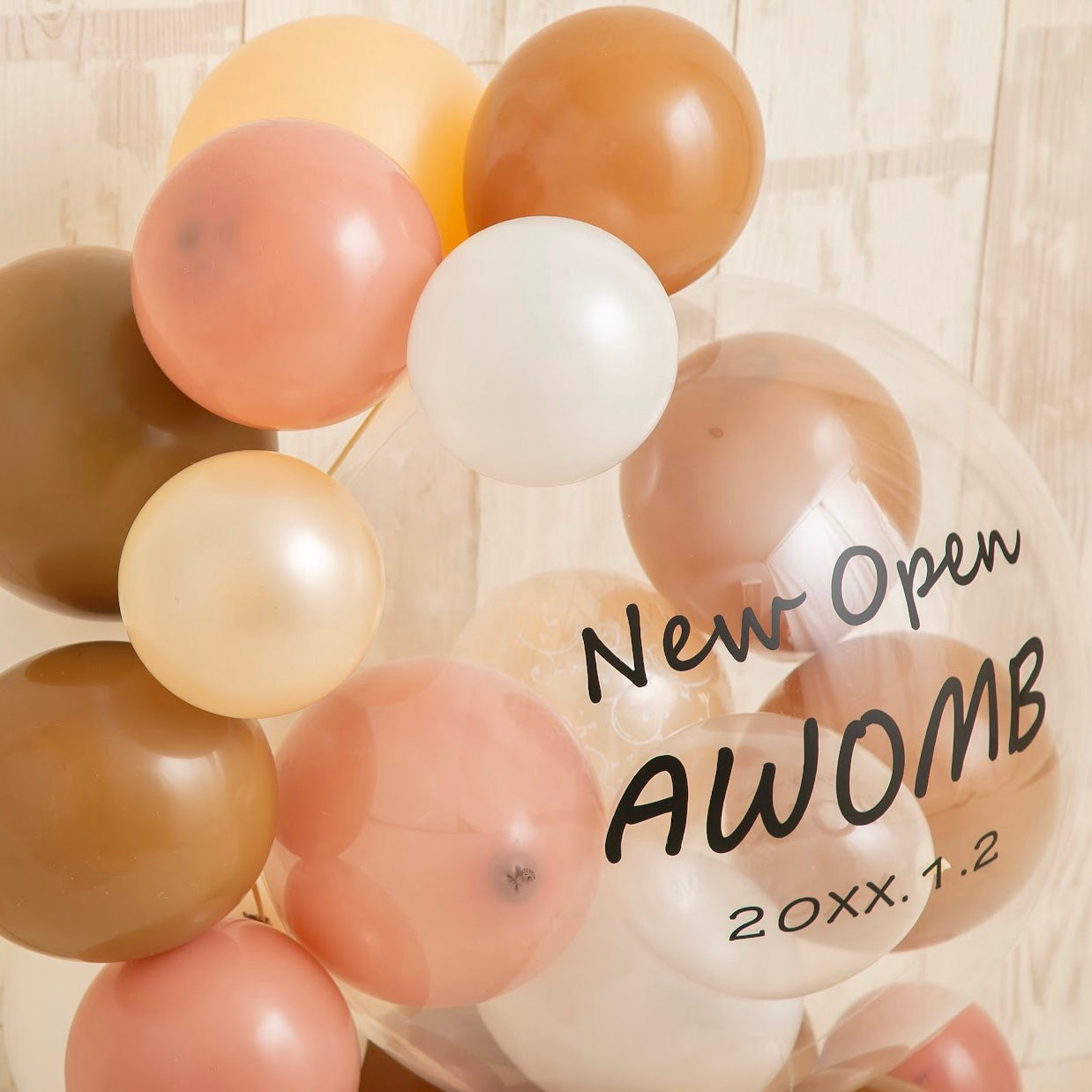 Happy Cafe timeハーフサークルバルーンベース