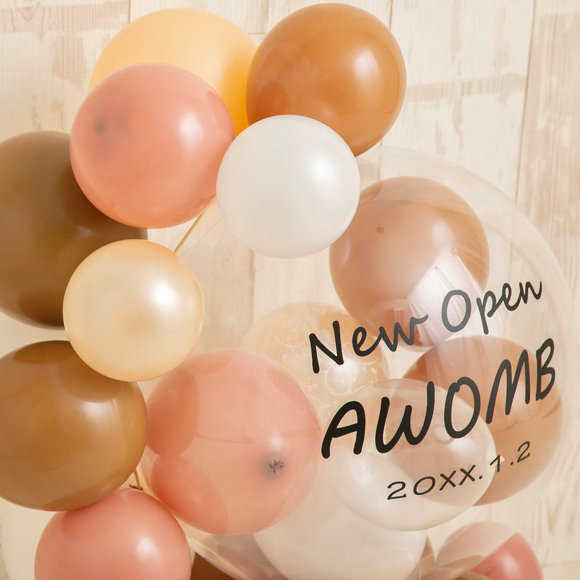 Happy Cafe timeハーフサークルバルーンベース