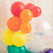 レインボーグラデーションハーフサークルバルーンベース
