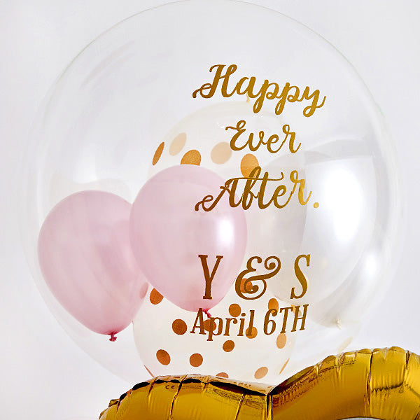 ゴールド×ピンクで祝うHappy Wedding!