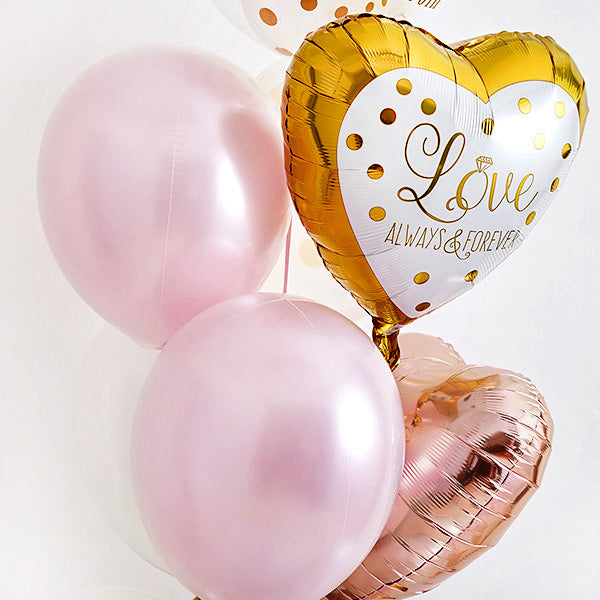 ゴールド×ピンクで祝うHappy Wedding!