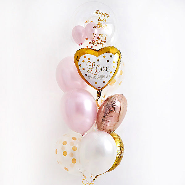 ゴールド×ピンクで祝うHappy Wedding!