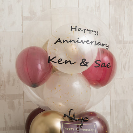 リボン＆レッドゴールドミディアムスタンド