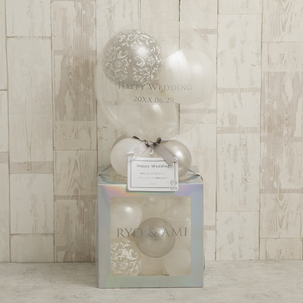 白銀バルーンキューブボックス