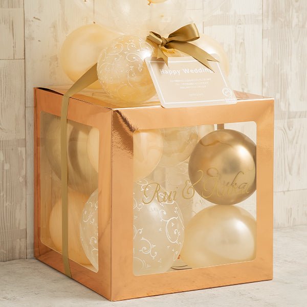 大人可愛いを叶えるフィリグリーバルーンキューブボックス