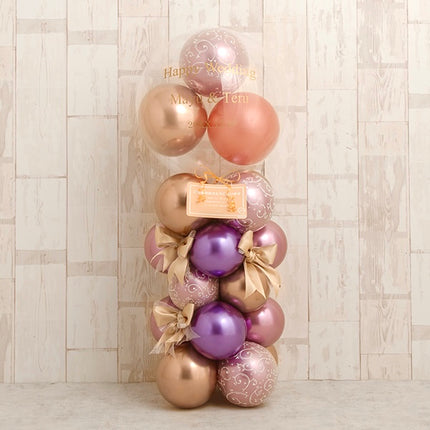 パープルグラデーション＆フィリグリーリボンミディアムスタンド