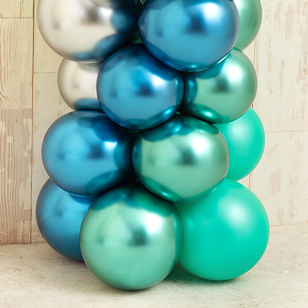 大人のためのマットブルー＆グリーンナンバーミディアムスタンド