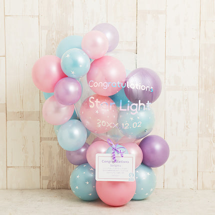 キャンディスターライトパステルハーフサークルバルーンベース