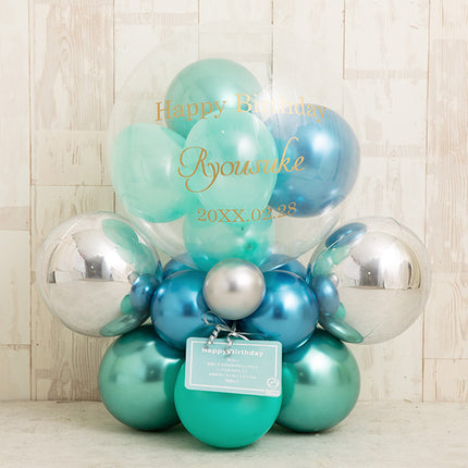 マットブルーグラデーションバルーンベース