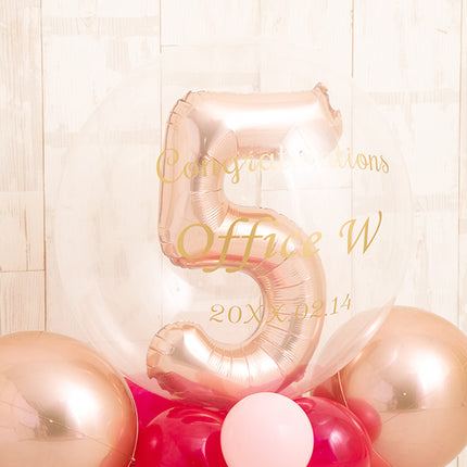 ハッピーストロベリーナンバーバルーンベース