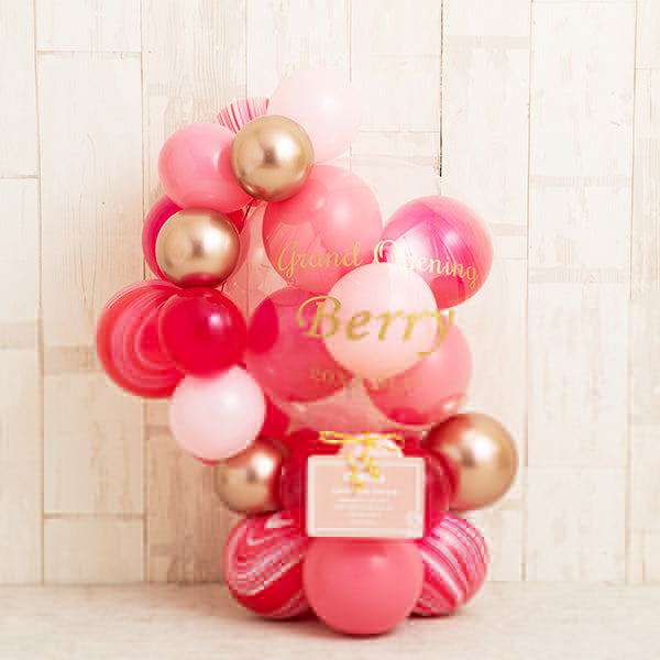 リッチ＆ハッピーストロベリーシェイクハーフサークルバルーンベース