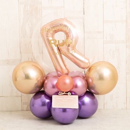 メタルパールナンバーバルーンベース