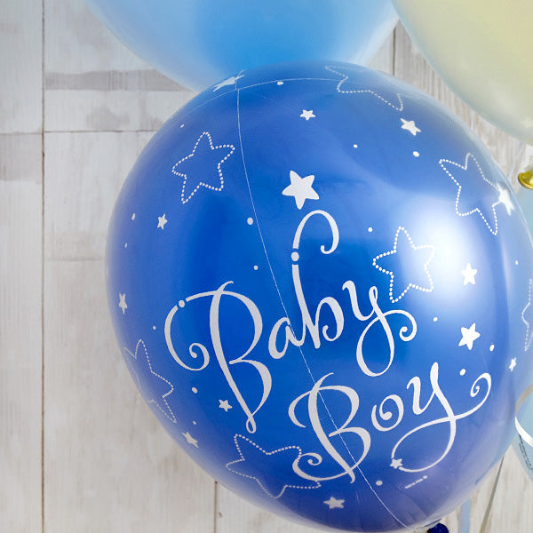 BABYバルーンでお祝いするBlue Baby Shower