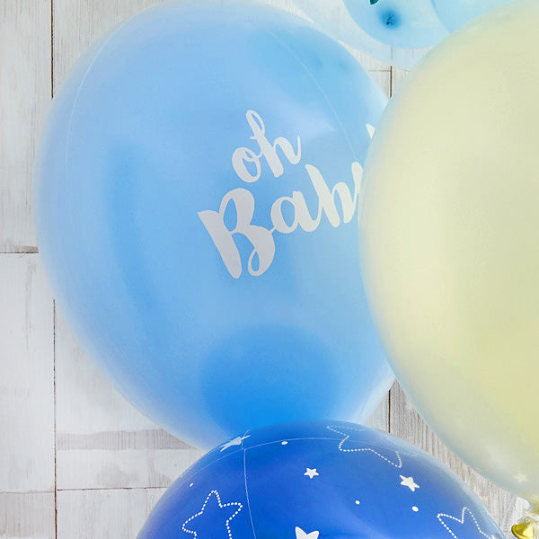 BABYバルーンでお祝いするBlue Baby Shower