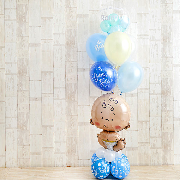BABYバルーンでお祝いするBlue Baby Shower