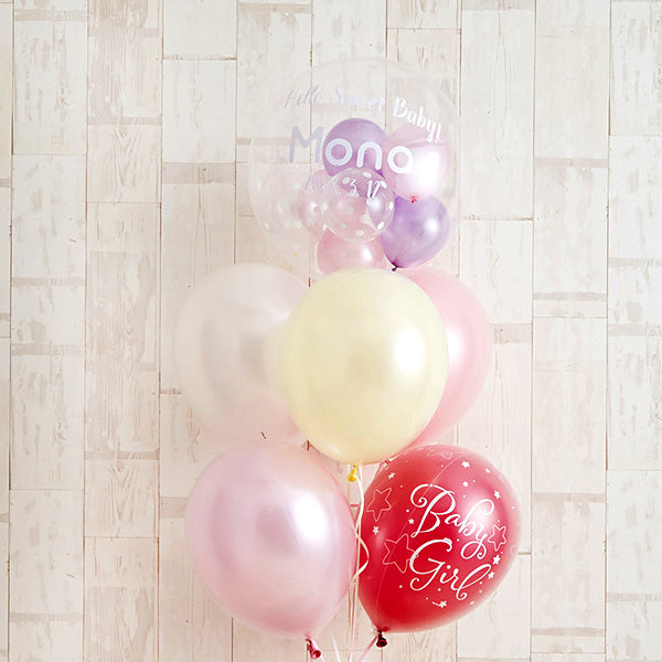 BABYバルーンでお祝いするPink Baby Shower