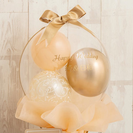 ヌーディーカラーのナチュラルラウンドバルーンポット