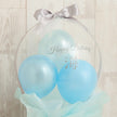 優しい色合いのパウダーブルーラウンドバルーンポット