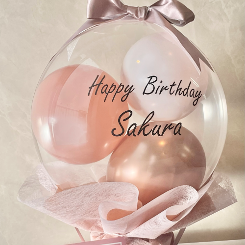 ダスティピンクラウンドバルーンポット