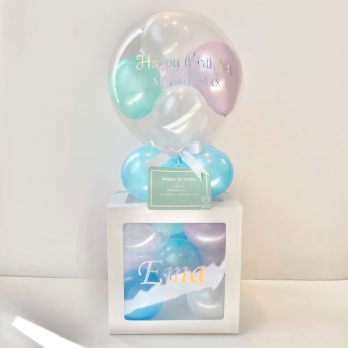 透明感あふれる マリンキューブボックス