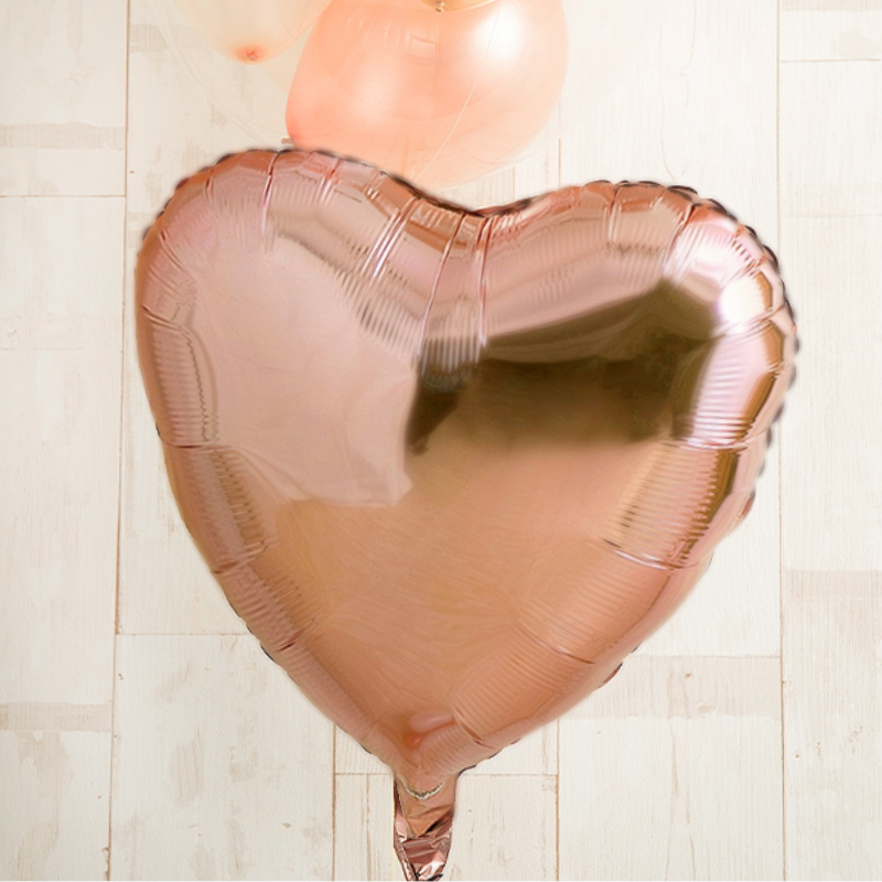 選べる5色 プチバルーン ニュアンスカラーハートアレンジ