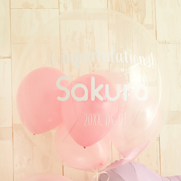 コットンピンクハートアレンジ