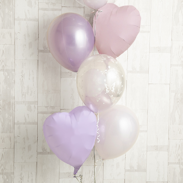 パステルパープルグラデーションwithハート